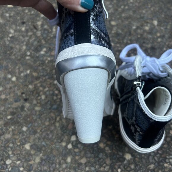 Vintage Havana Remiee Snakeskin Leather High High Bootie Size 7.5 - Picture 4 of 11